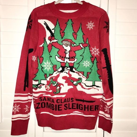 Zombie Christmas Sweater - Picture 6 of 8